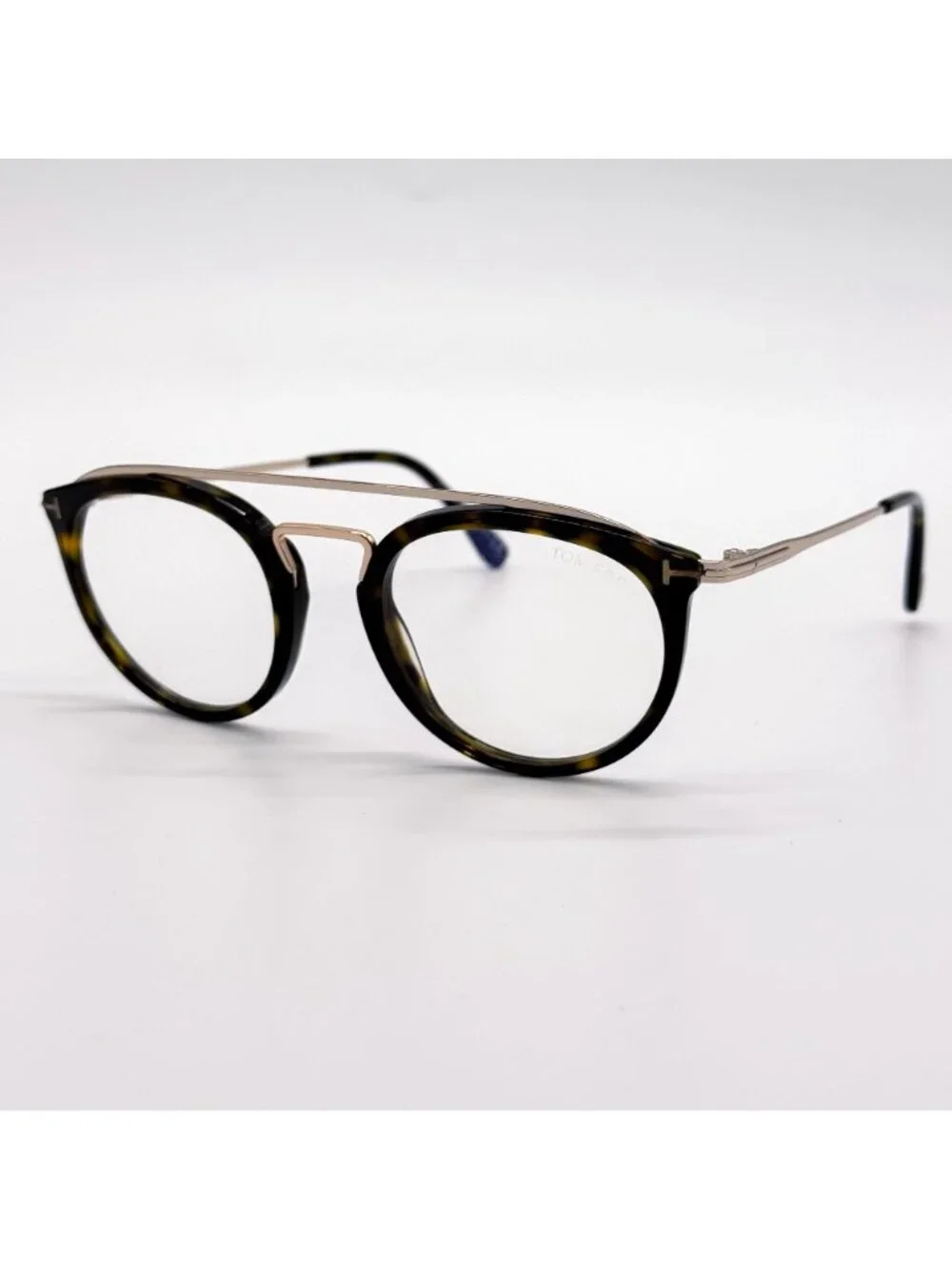 NEW TOM FORD EYEGLASSES TF5516 052 ROUND HAVANA/GOLD WOMEN FT5516 052 EYEWEAR